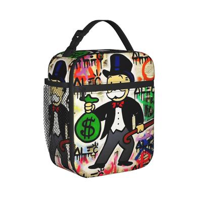 Термоизолированная сумка-ланч для путешествий Alec Monopoly Портативные пакеты-контейнеры для еды Мужчины Женщины Охлаждающая термосумка для еды