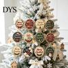Рождественское дерево Подвесное украшение 12 шт. Набор для DIY-раскрашивания стразами, Искусственный жемчуг Праздничные украшения для дома и вечеринки, Искусство для взрослых, Венок Камин