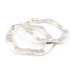 [G2074] - Silver 'Lola' Hoop Earrings 3 Cm
