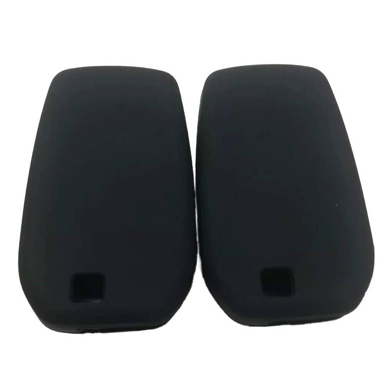 2Pcs Silicone Key Fob Cover Case Holder Bag Protector Fit for Toyota Tundra Tacoma Sequoia Prius