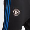 Adidas Manchester United Pro Pants with Striped Color Block and Elastic Cuffs Men Bottoms Black HT4274