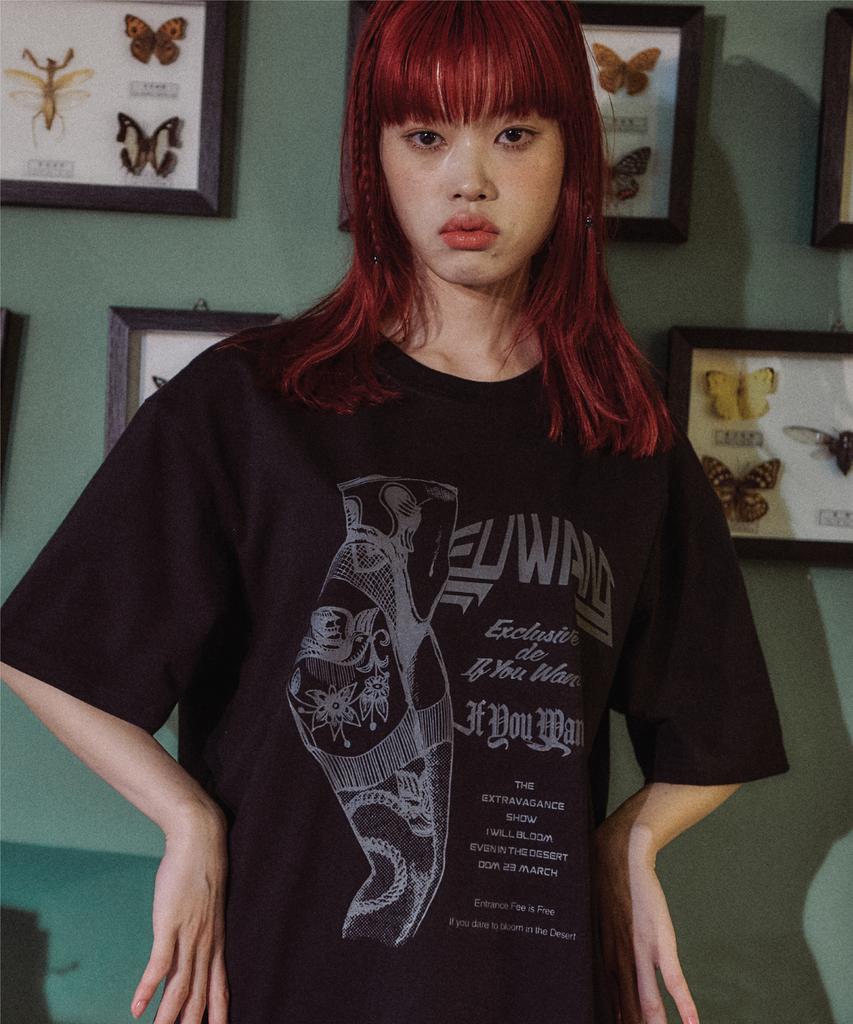 IFYOUWANT Tatto In Body Tee Black