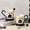 Ceramic Mug Cute Style Naughty Cat Household Coffee Cup Creative Cup Best Friend Birthday Gift Couple Water Cup