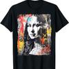 Abstract Graffiti Art Leonardo Da Vinci Art Mona Lisa T-Shirt
