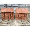 Motorcycle Saddlebags Pouch Brown Leather Two Side Saddle Panniers 2 Bags New
