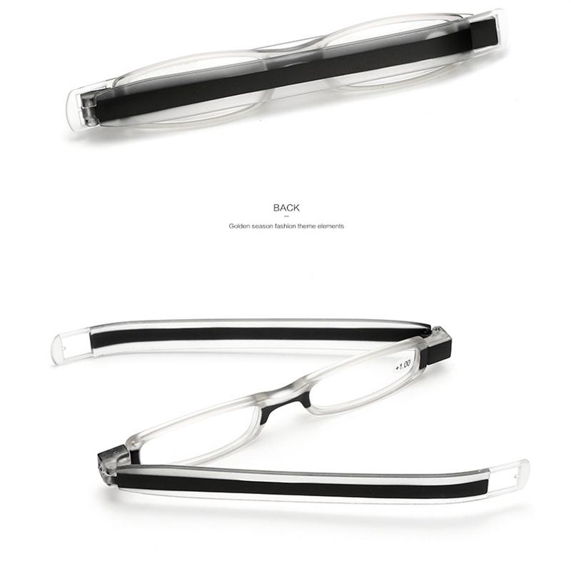 Портативные квадратные складные очки для чтения, вращающиеся на 360 градусов, пресбиопические, складные очки для чтения, унисекс