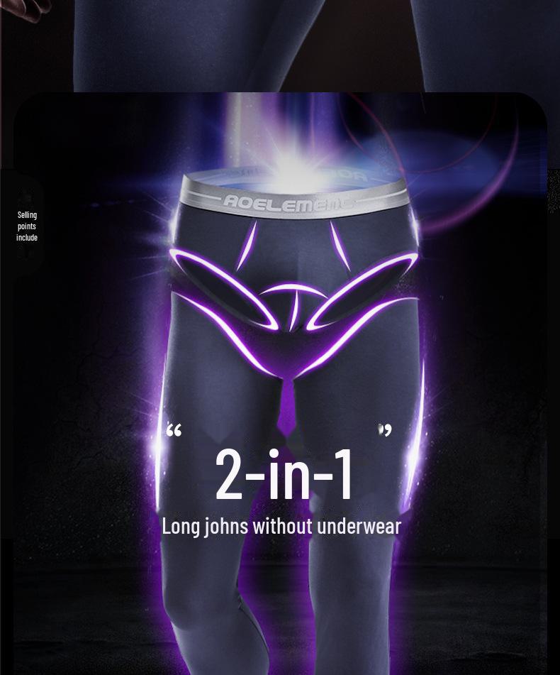 Мужские облегающие тонкие теплые леггинсы на осень и зиму