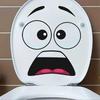 toilet stickers funny bathroom decal surprised face