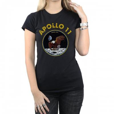 Женская/женская хлопковая футболка Apollo 11