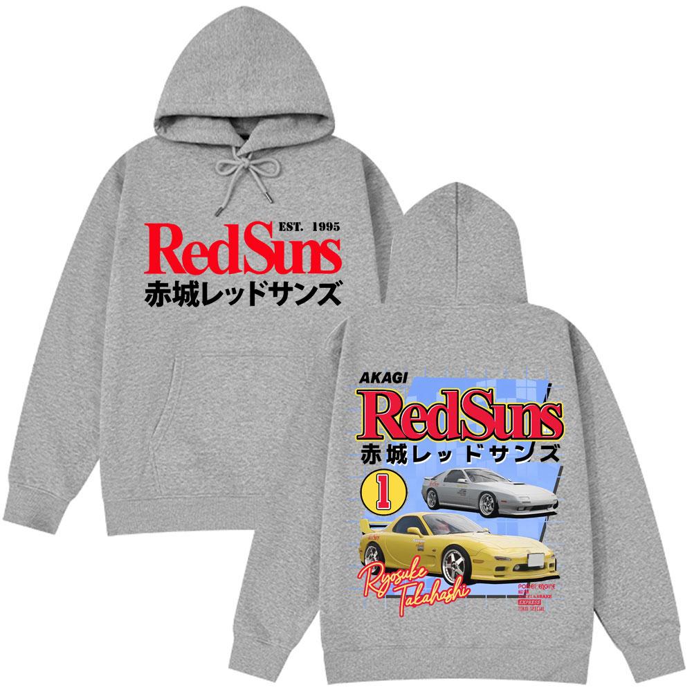 Аниме Initial D AE86 Дрифт Акаги RedSuns Горячая Распродажа Худи Такуми Фудзивара R34 Skyline GTR JDM Гоночный Автомобиль Мужской Уличная Одежда Пуловер