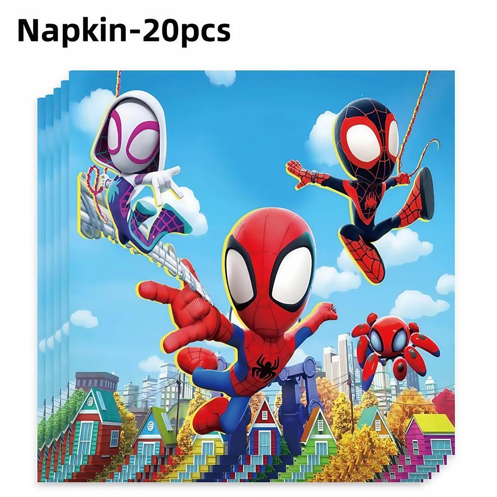 Паук Герой День Рождения Украшение Тарелка Стакан Баннер Воздушный Шар Вечеринка Супергероев Подарки на Выпускной Украшение для Детского Праздника Принадлежности для Дня Рождения Подарок