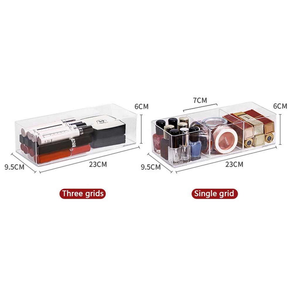 Прозрачный акриловый ящик для хранения косметики, туалетный столик, косметическая помада, сетчатый ящик, отделение для хранения на рабочем столе#