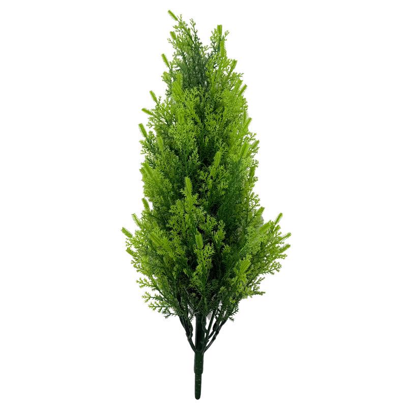 Simulated Pine & Cypress Branches for Potted Green Plant Decoration, Christmas Tree, Lawn & Courtyard Scenery
