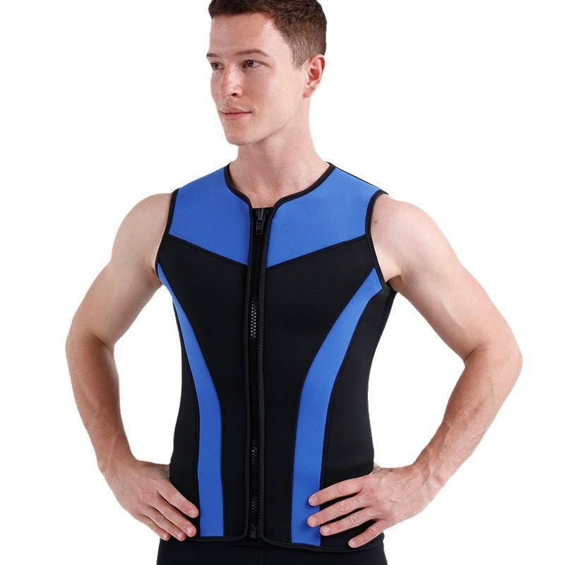 3mm Neoprene Dive Vest Men Warm Wetsuit Top Surfing Snorkeling Swimming Water Sports