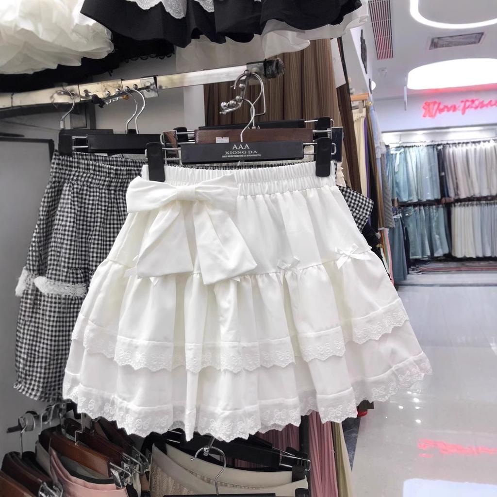 Французская милая омолаживающая юбка А-образного силуэта женская весенняя тонкая юбка-пачка с высокой талией короткая юбка