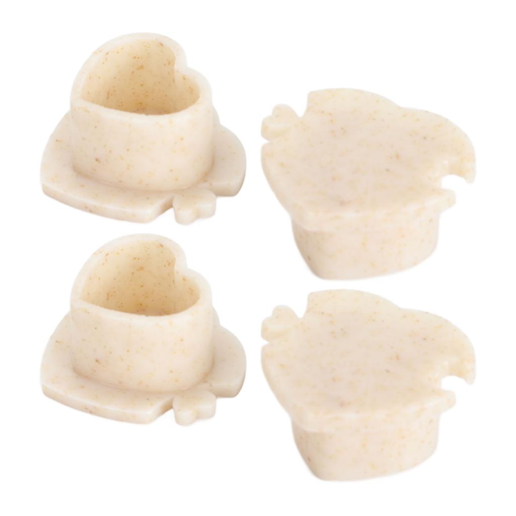 200 шт., чашки с чернилами для татуировки, в форме сердца, утолщенные, из пшеничной соломы, для наращивания ресниц, клейкая чашка с основанием