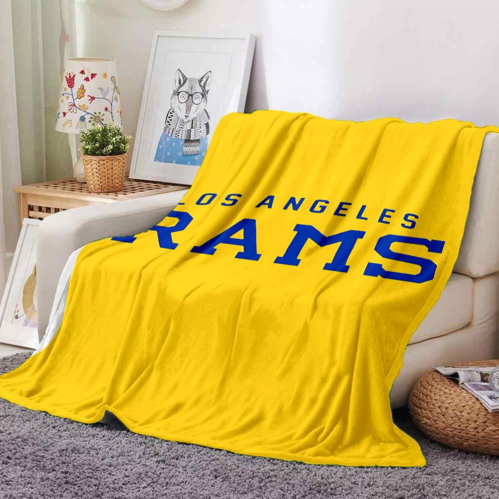 1pc Blanket - Los Angeles Rams logo Print Design,Lightweight Blanket for Sofa,Bed- Soft &Warm,Gift for All Seasons