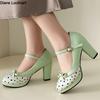 Fashion Lolita Shoes Women Oxford Pumps Cute Platform High Heels Retro Vintage Shoes for Women Mary Janes Round Toe Ankle Strap Shoes