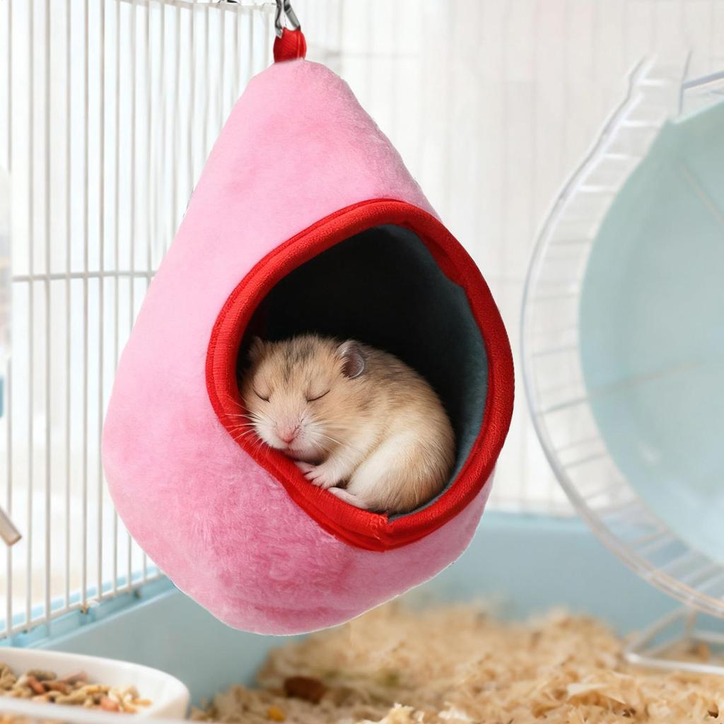 Small Animal Hammock Hangable Hedgehog Nest Hamster Squirrel Hammock for Enrichment Relaxing Sleeping Indoor Outdoor Tiny Pet