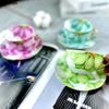 BRВинтажная Керамическая Кружка для Кофе с Цветочным Рисунком Ручной Работы Керамическая Кофейная Чашка с Позолотой Домашняя Посуда для Завтрака Чашка для Чая Молока Подарок ДевушкеEY