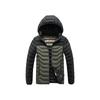 Легкое хлопковое пальто Мужская зимняя мода Хит цвета Приталенный Съемный капюшон Утепленная Куртка с капюшоном Удобная и универсальная Мужская