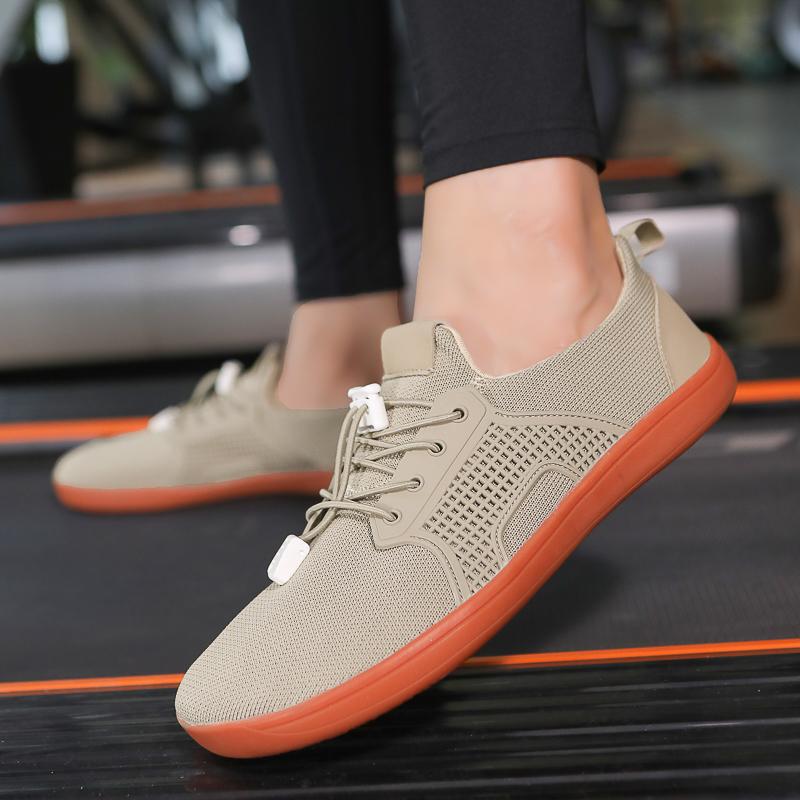 Сетчатые уличные повседневные спортивные туфли с широким носком, обувь для ходьбы босиком, дышащие туфли для тренажерного зала, фитнеса, кросс-тренинга, балетки