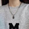 Men's Trendy Letter Necklace: Versatile Light Luxury Cuban Chain Choker