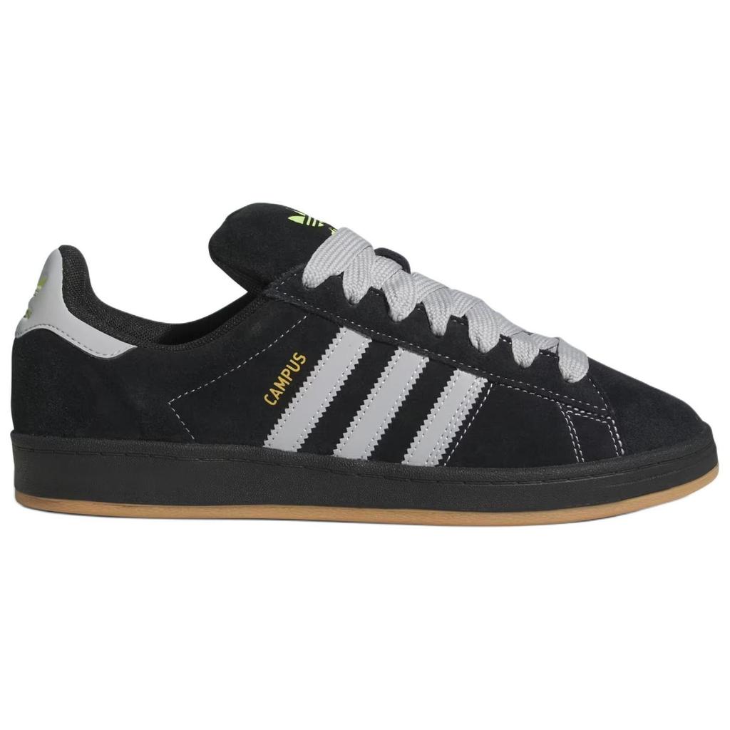 adidas Originals Campus 90-е Нескользящие Устойчивые к истиранию Низкие Скейтбордические кроссовки Унисекс Черные JP8206