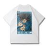 Dragon Ball Goku Shortsleeved Tshirt Unisex Large Size Loose Trendy Brand Summer Pure Cotton Unisex Parentchild Clothing