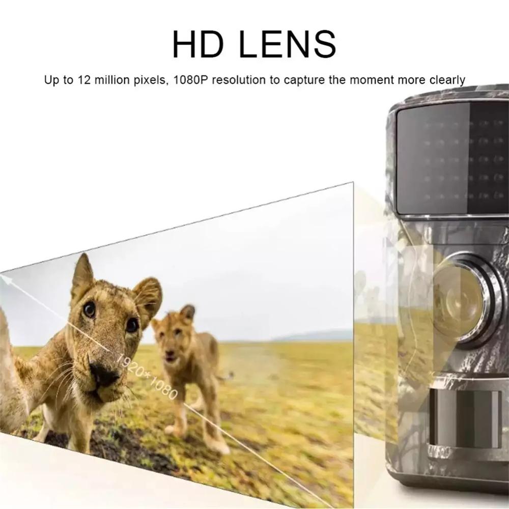 LS VISION Mini Hunting Camera Wild Trail Game Cam Infrared Night Vision Outdoor Motion Activated Tracking Photo Trap Cam Wild Surveillance