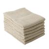 Mukotowel Light Face Towels, Set of 6, Thin, Quick-Drying, Made In Japan, Senshu Towels (25 Colors Available), Light Brown