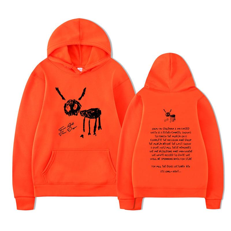 Рэпер Дрейк для All The Dogs Дизайн худи с надписью Мужская Женская Толстовка Флис Оверсайз Парные Уличная одежда Худи