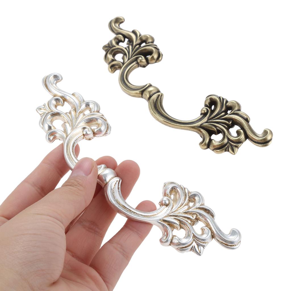 DRELD 85mm Antique Furniture Handle Kitchen Cabinets Door Pull Drawer Wardrobe Cupboard Dresser Handle Pull Knobs Silver/Bronze