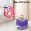 Small Fan Cartoon Duck Rabbit Bear Element Camera Design Hanger Fan Multi-Speed Wind Adjustment Low-Noise Motor Cooling