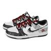 Nike Кроссовки Dunk Brocade Saddle Reflecting Snow, Коробка для сердца, Износостойкие, Низкие, Для скейтборда, Унисекс, Черный Серый HF5441-100(Команда773--)