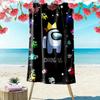 Among Us Print Beach Towel, Large Soft Quick Dry Towel for Beach Camping Swimming