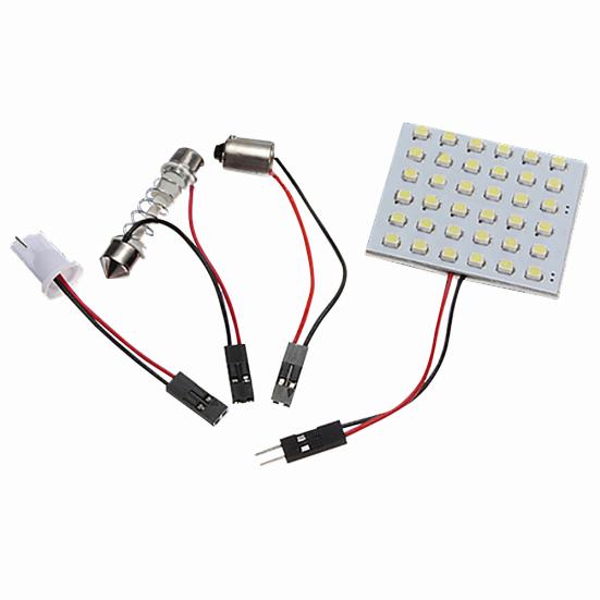 12/24/36/48 LED 3528 Световая панель SMD Автомобильный адаптер Festoon T10 BA9S