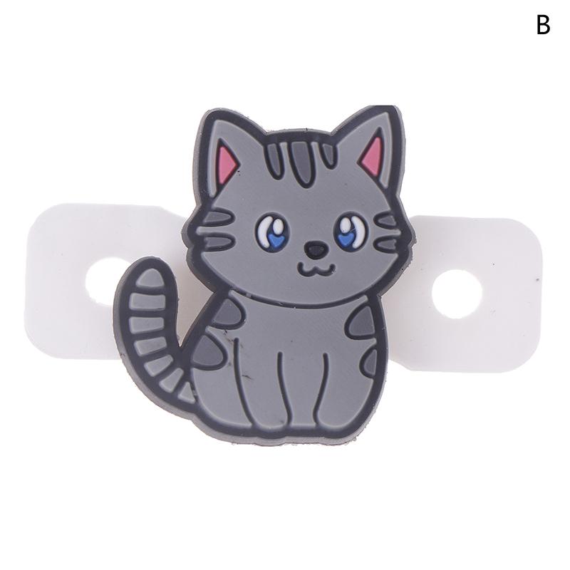 1/6 шт. Милый мультяшный Различный Кот Демпфер для теннисной ракетки Силиконовый Амортизатор для снижения вибрации теннисной ракетки Демпферы