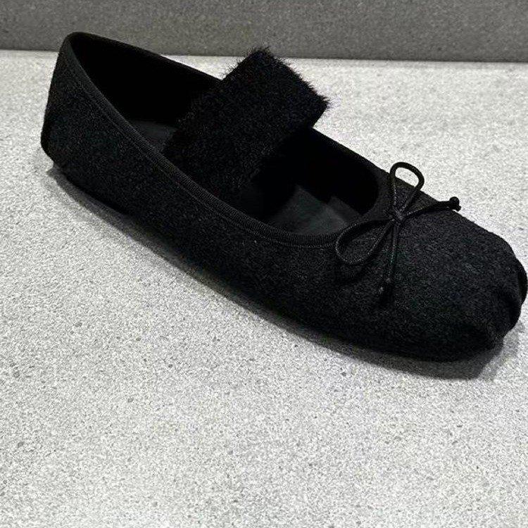 Популярные женские туфли на Xiaohongshu 2025 осень новые ретро туфли Мэри Джейн с бантом женские балетки