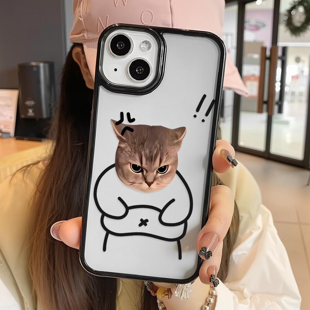 Акриловый чехол для телефона для iPhone 11 12 13 14 Pro 12 14 16 Pro Max для Samsung A16 A36 A56 S24 FE Высококачественный расписной противоударный чехол для мобильного телефона