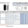 10PCS M5 M6 M8-M16 Black Grade 12.9 304 stainless steel Hex Socket Allen Ball Plunger Grub Point Set Screw Bolt