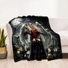 Gothic Style Blanket Ultra-Soft Perfect for Sofa Seaside Office Chair for All Occasions Digital Print Ideal Gift For Birthday Valentine'S Day