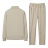 Sports Two-piece Set Plus Size Set Men's Spring And Autumn Standing Collar Cardigan Casual Loose Running Suit Two-piece Set