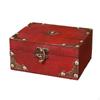 Wood Decorative Storage Box: Wooden Treasure Chest Photo Box, Crate with Lid