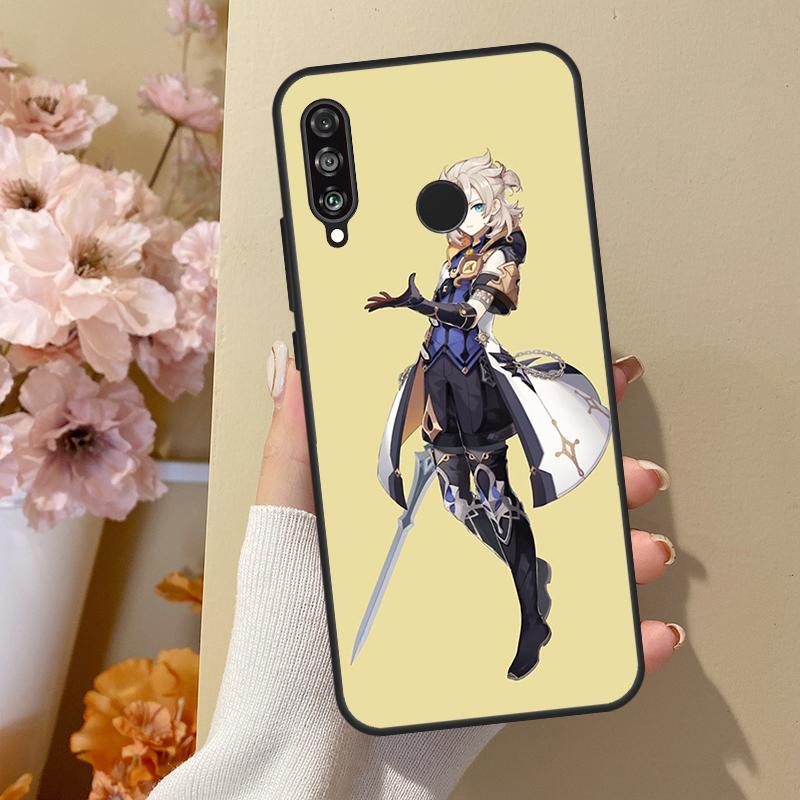 Smug Albedo Genshin Impact For Huawei Nova 11 Pro 9 10 SE Y70 Y60 Y90 Y61 Y91 Y73 Y72 12s 12i 11i 8i P30 P40 Lite Case