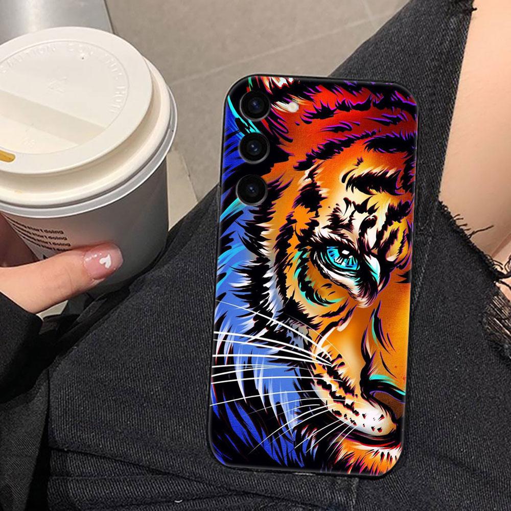Чехол для телефона с рисунком Дракон Тигр Волк для Samsung Galaxy S26 S25 EDGE S24 S23 S22 S21 S20 FE S10 Ultra PLUS LITE DIY Чехол Оболочка