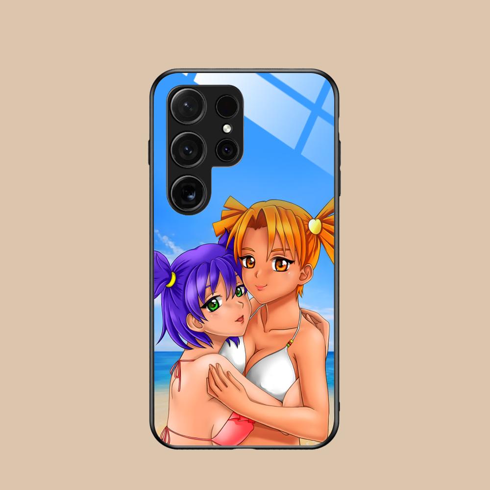 Вечное Лето Алиса Стеклянный Чехол для Мобильного Телефона для Samsung Galaxy S26 S25 S24 S23 S22 S21 S20 Note20 Plus FE Ultra Чехол