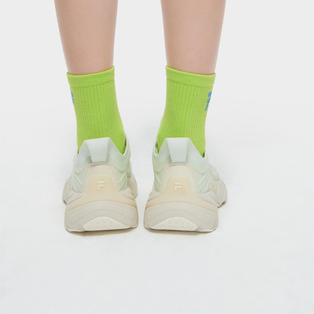 Fila Fusion Ray 4 Модные Повседневные Низкие Кроссовки для Стиля Жизни Женские Белый Зеленый T12W421107FWW