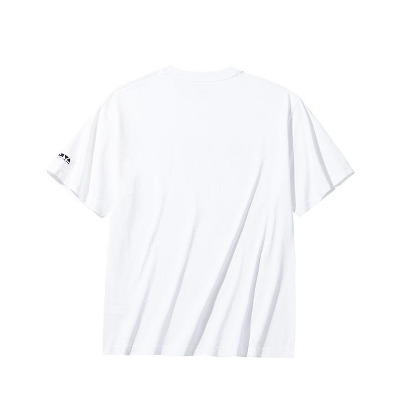 Anta Skate дышащая впитывающая пот круглая горловина свитер с коротким рукавом футболка мужская топы белоснежный 152438122-1