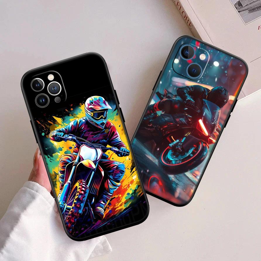 RA18 Motorcycle Racing New High-End Shell Phone Case for Redmi Note 10 11 12 Pro Max 10S 10C 10T 11A 11S 12S 12C